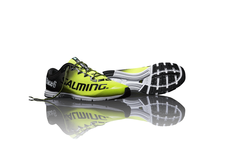 Yellow Salming Race 6 Mens Running Shoes 