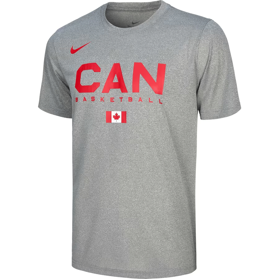 nike バスケットボールカナダ代表公式ウォームアップTシャツ(グレー ...