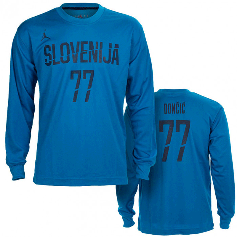 nike バスケットボールスロベニア代表 ウォームアップロングTシャツ77 ...