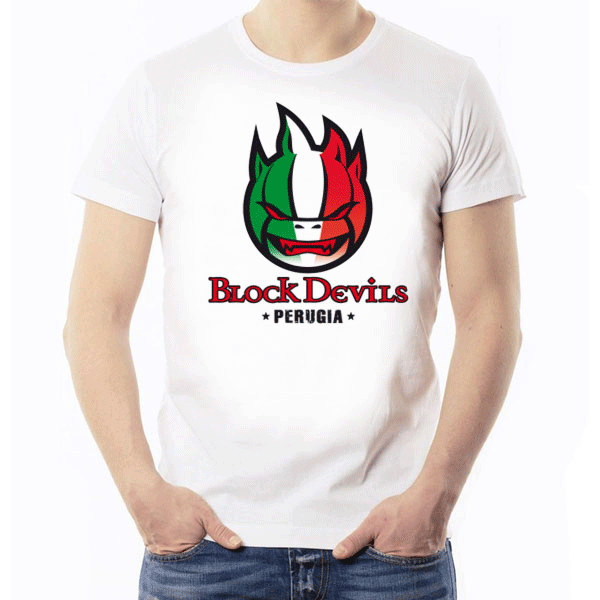 バレーボールイタリア セリエaセーフティペルージャ 公式tシャツ Block Devils Perugia 海外スポーツグッズkitahefu