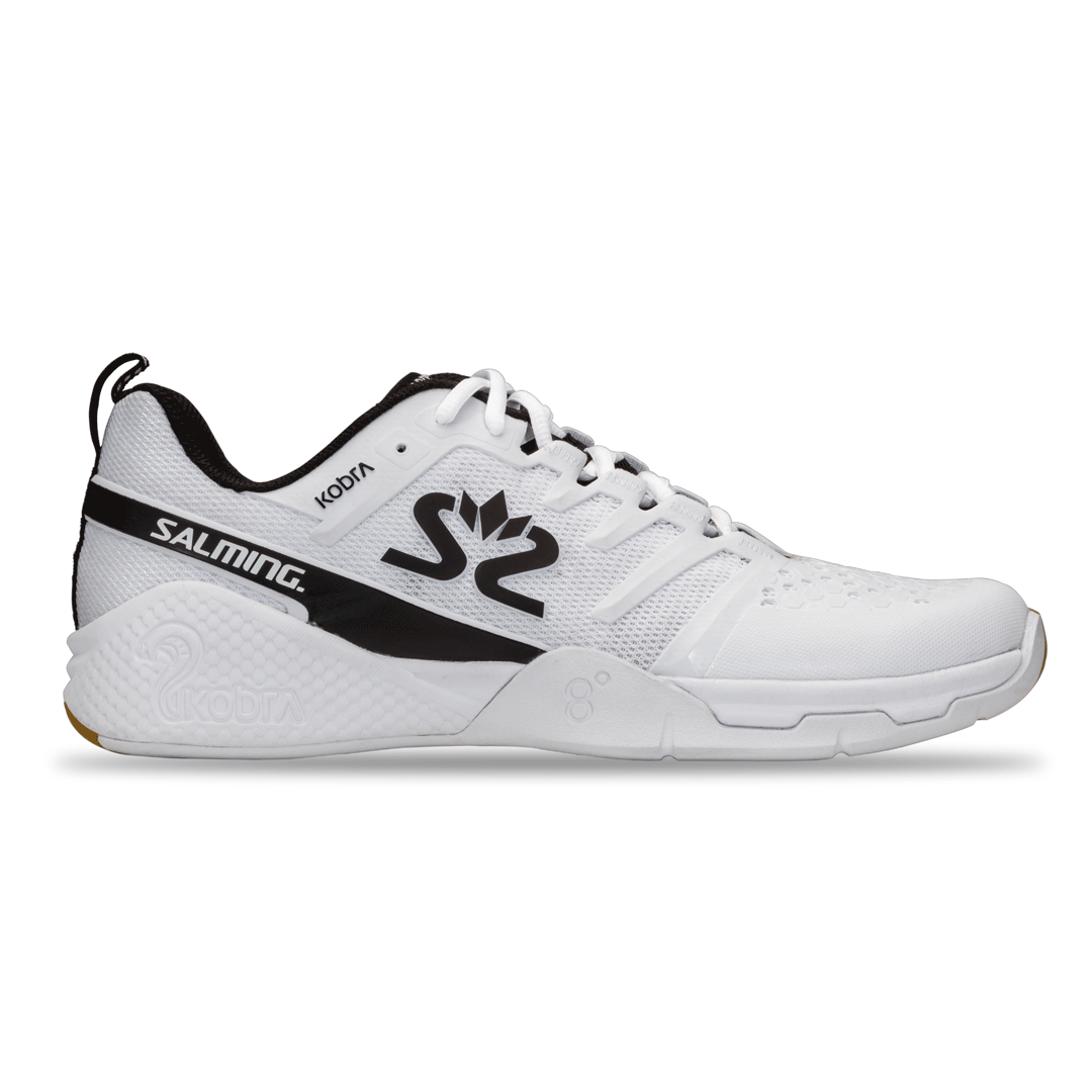 Salming Mens Hawk Squash/Handball Indoor Sports Shoes White/Black 