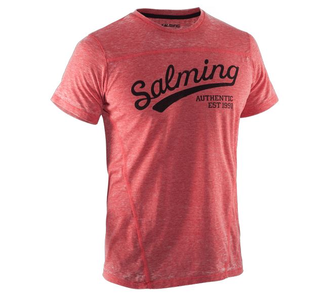 Salmingワークアウトウェアランラフtシャツ レッド 海外スポーツグッズkitahefu